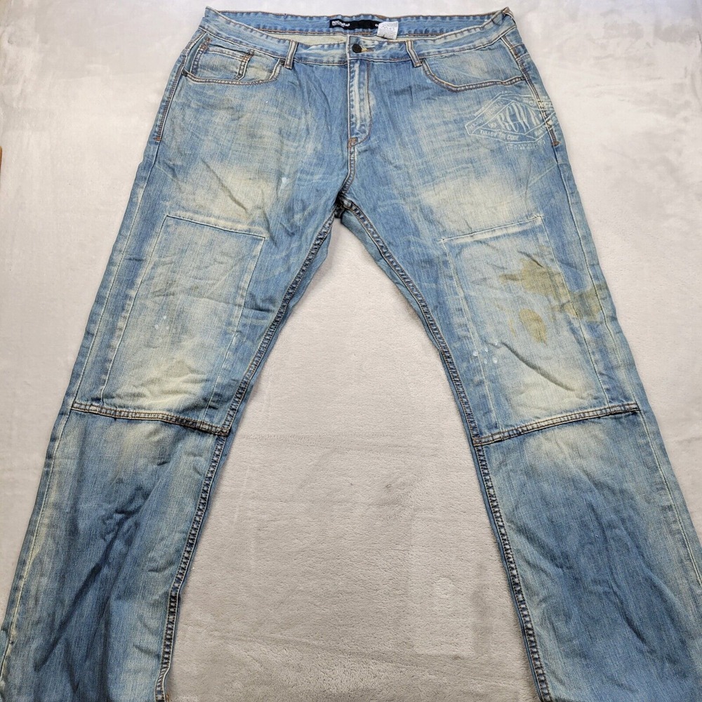 Rocawear Jeans Men 42 Denim Baggy Loose Wide HipHop Rap Skate Vintage JayZ Adult